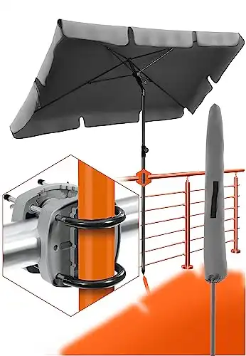 4smile Sonnenschirm Balkon 3-IN-1 SET