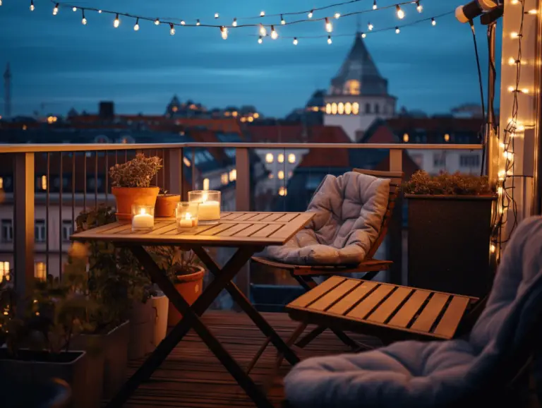 Kleinen Balkon gemütlich gestalten ≫ 23 kreative Ideen!