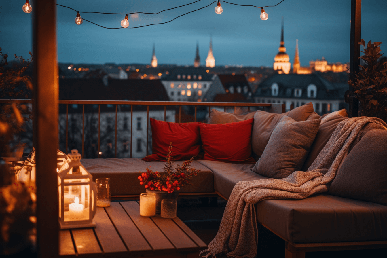 Kleinen Balkon gemütlich gestalten ≫ 23 kreative Ideen!