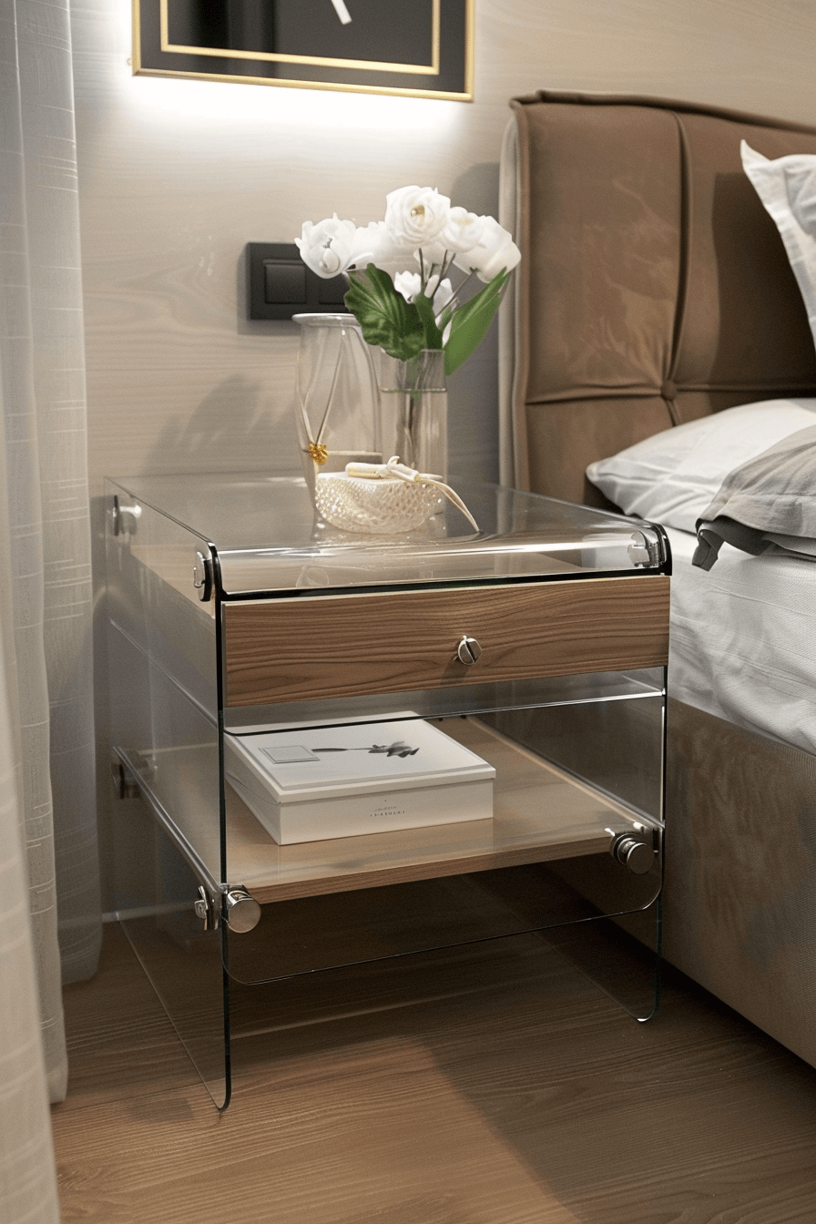 glasmöbel schlafzimmer