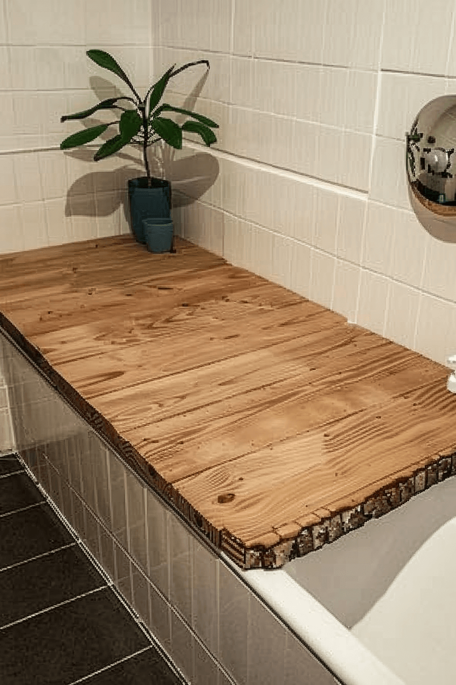 holzbrett über badewanne montieren diy
