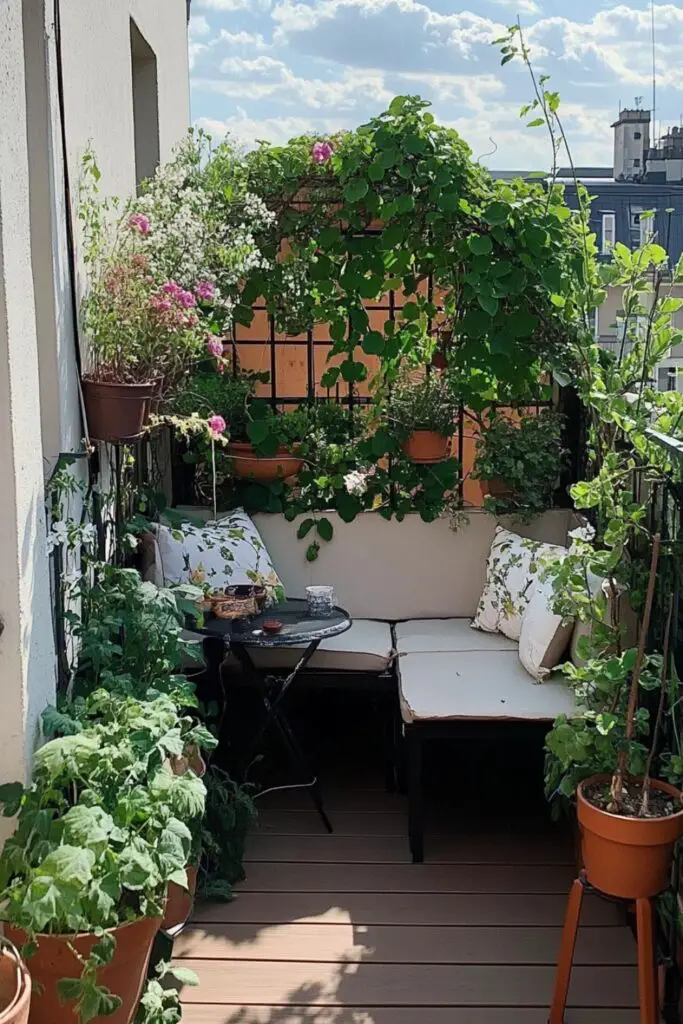 Kleinen Balkon ohne Dach gestalten ≫ die 6 besten Ideen!