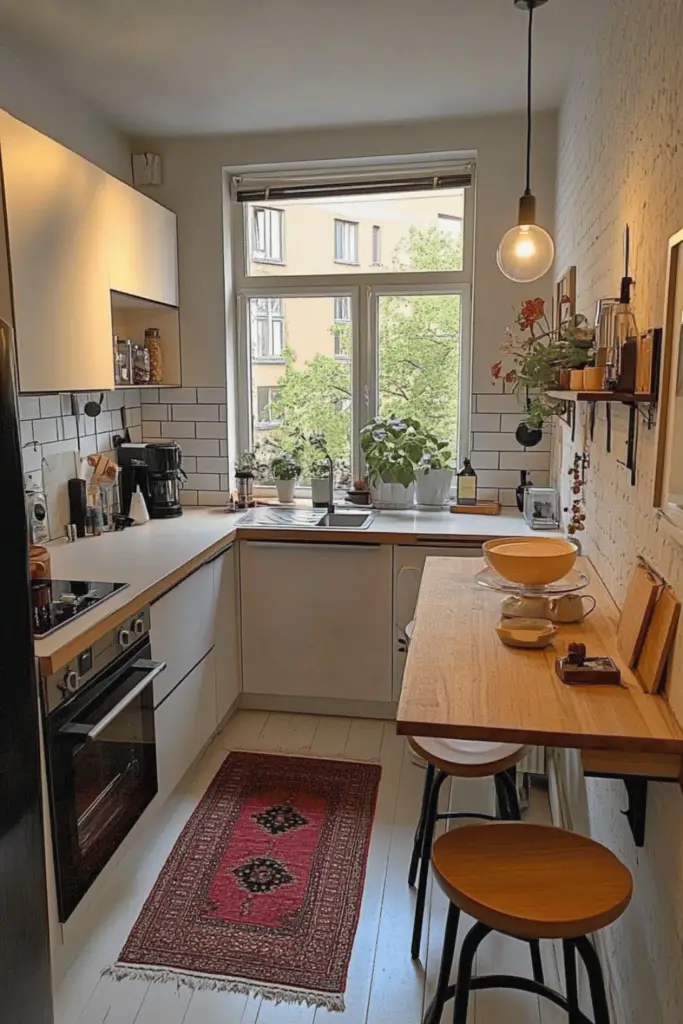 kleine küche mit sitzplatz