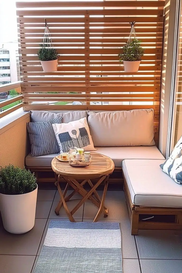 11 platzsparende Sitzmöglichkeiten für kleine Balkone