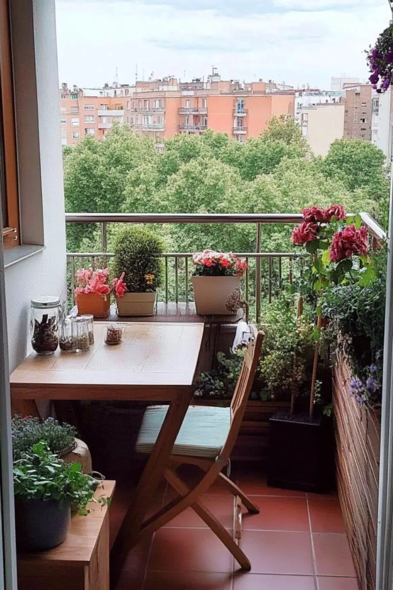 Kleinen Balkon gemütlich gestalten ≫ 23 kreative Ideen!