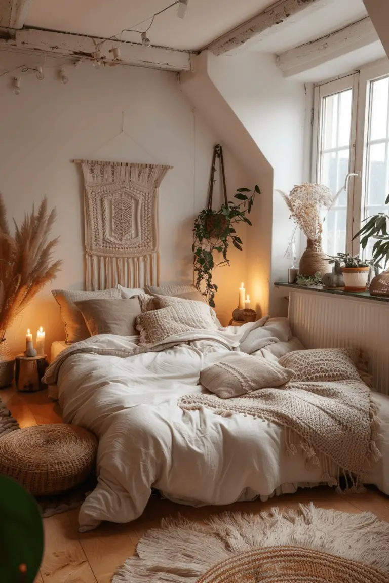 14 moderne Ideen für kleine Schlafzimmer im Boho Stil!