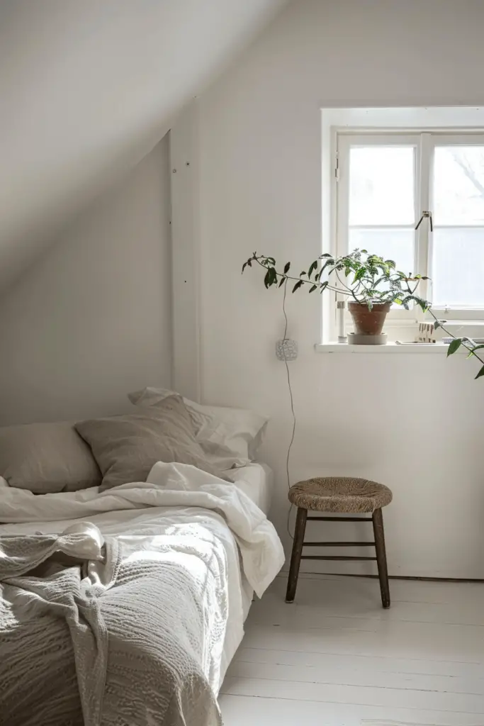 minimalistisches schlafzimmer
