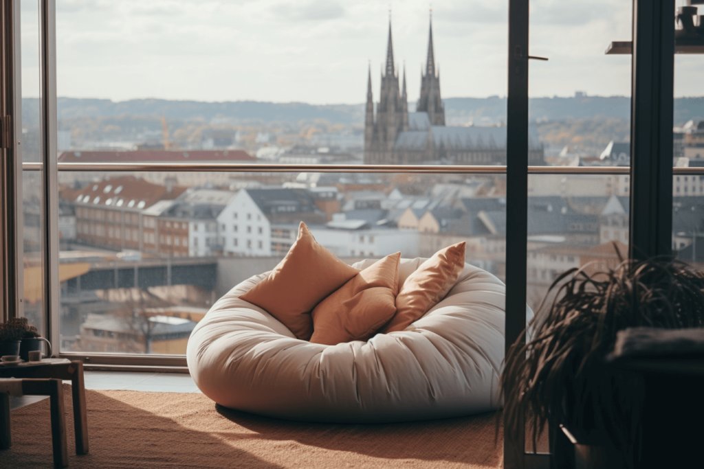 sitzsack kleiner balkon