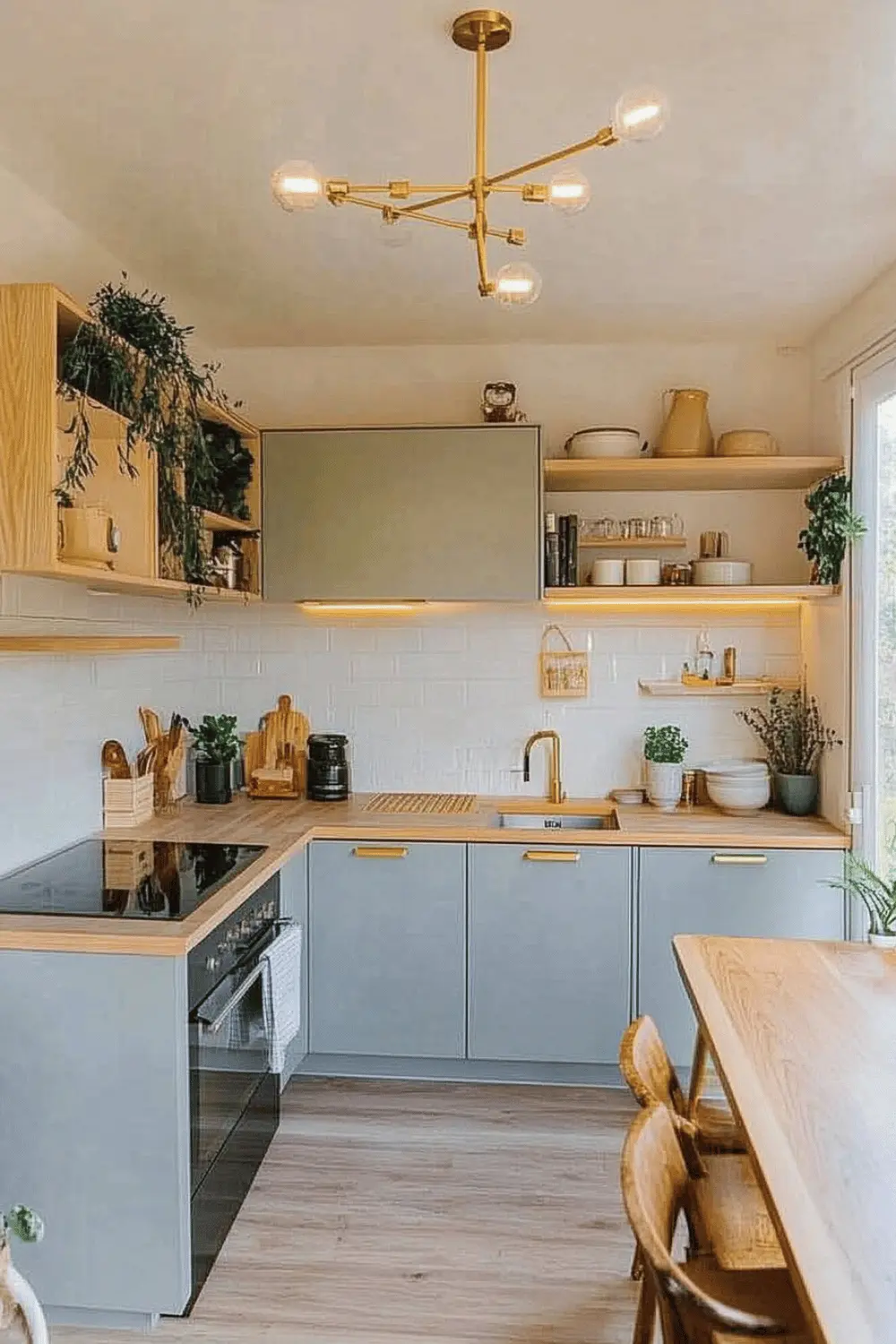 moderne eckküche mit sitzplatz
