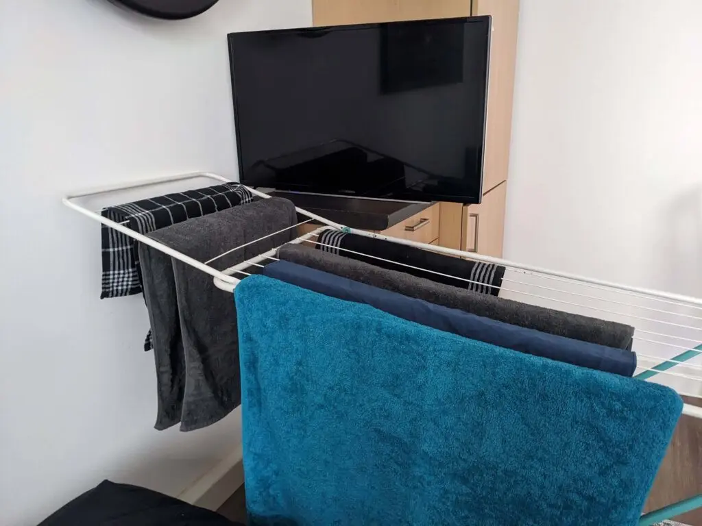 wäsche aufhängen kleine wohnung